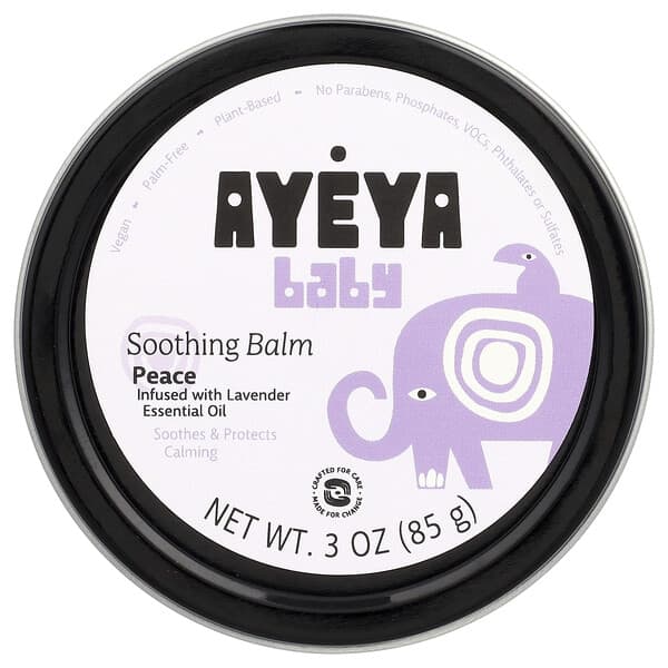Ayeya, 유아용, 수딩 밤, 라벤더, 85g(3oz)