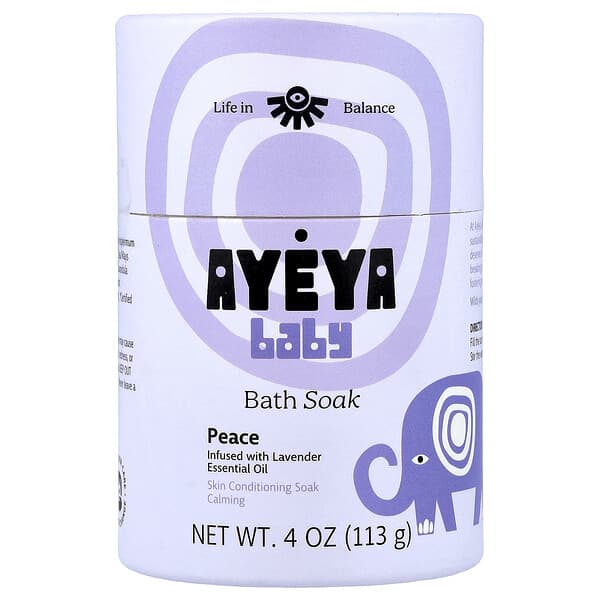 Ayeya, 유아용, 목욕용, 라벤더, 113g(4oz)