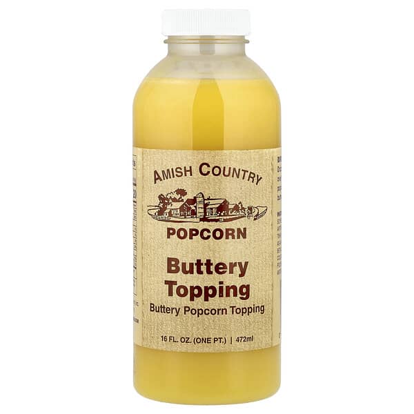 Amish Country Popcorn, 버터리 팝콘 토핑, 472ml(16fl oz)