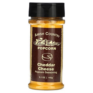 Amish Country Popcorn, ポップコーンシーズニング、チェダーチーズ、145g（5.1オンス）