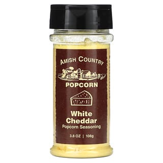 Amish Country Popcorn, Condimento para palomitas de maíz, Cheddar blanco`` 108 g (3,8 oz)
