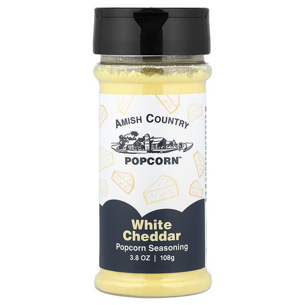Amish Country Popcorn, 팝콘 시즈닝, 화이트 체다, 108g(3.8oz)