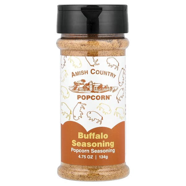 Amish Country Popcorn, 팝콘 시즈닝, 버팔로, 134g(4.75oz)