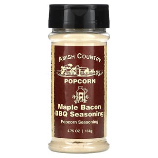 Amish Country Popcorn, Condimento para palomitas de maíz, Condimento para barbacoa con tocino y arce`` 134 g (4,75 oz)