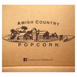Amish Country Popcorn, Silicone Microwave Popcorn Popper, Red, 4 Pieces