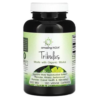 Amazing India, Tribule, 630 mg, 120 capsules végétariennes