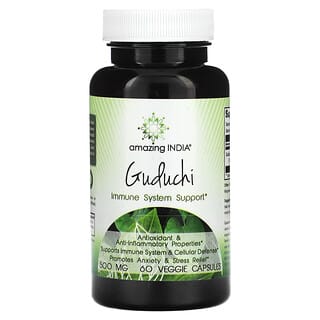 Amazing India, Guduchi, 500 mg, 60 cápsulas vegetales