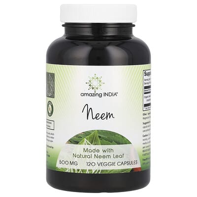 Amazing India, Neem, 500 mg, 120 vegetarian capsules