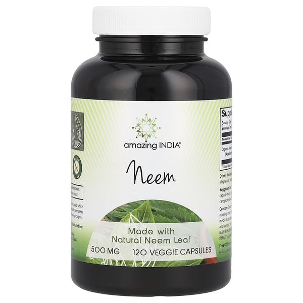 Neem, 500 mg, 120 Veggie Capsules