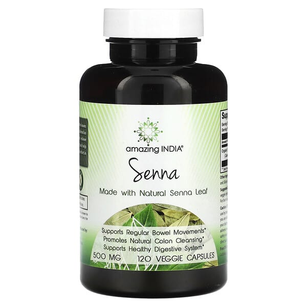 Amazing India, Senna , 500 mg , 120 Veggie Capsules