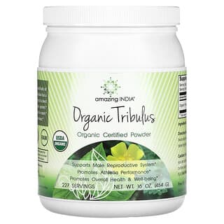 Amazing India, Organic Tribulus, Organic Certified Powder, 16 oz (454 g)