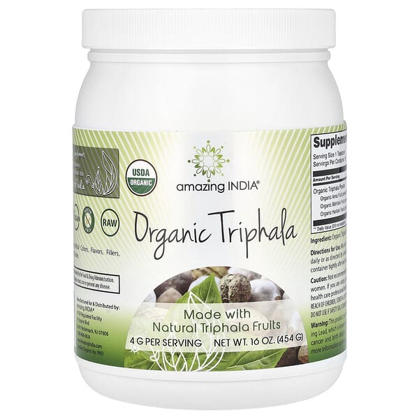 Organic Triphala, 16 oz (454 g)