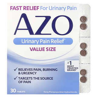 AZO, Urinary Pain Relief®, 30 Tablets