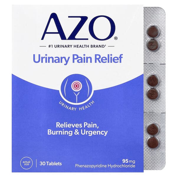 AZO, Urinary Pain Relief®, 95 mg, 30 Tablets