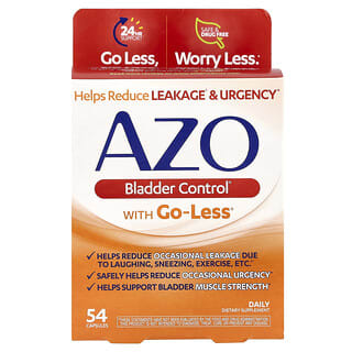 AZO, Bladder Control®, Con Go-Less®, 54 cápsulas