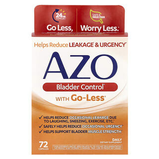 AZO, Bladder Control con Go-Less, Control de la vejiga, 72 cápsulas