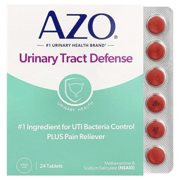 AZO, Difesa del tratto urinario, protezione antibatterica, 24 compresse