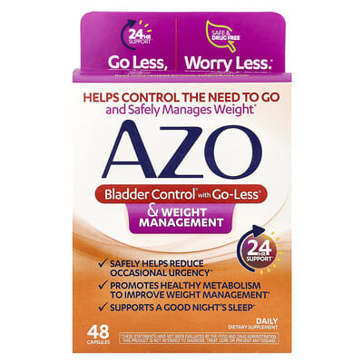 AZO, Bladder Control® and Weight Management with Go-Less, 48 ​​Capsules