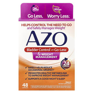 AZO, Bladder Control® с функцией Go-Less® и контролем веса, 48 капсул