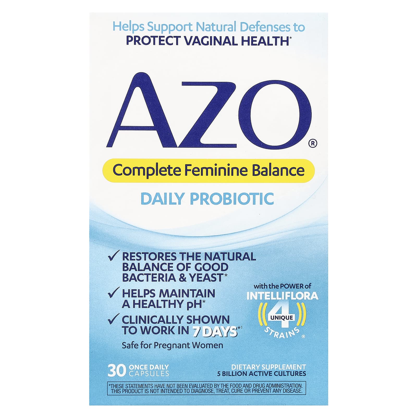 Azo complete feminine balance daily probiotic capsules on sale