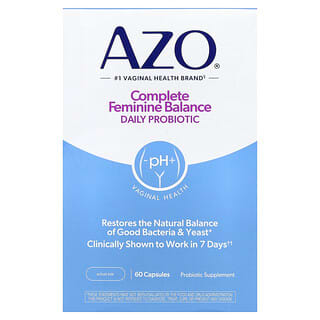 AZO, Complete Feminine Balance®, Dagelijkse Probiotica, 60 Capsules