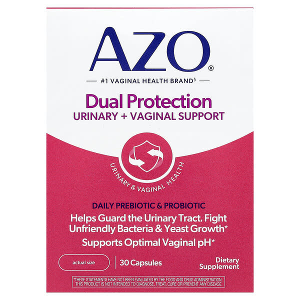 AZO, Dual Protection, Daily Prebiotic & Probiotic, 30 Capsules — product photo 1