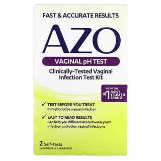Azo, Vaginal pH Test, 2 Self Tests