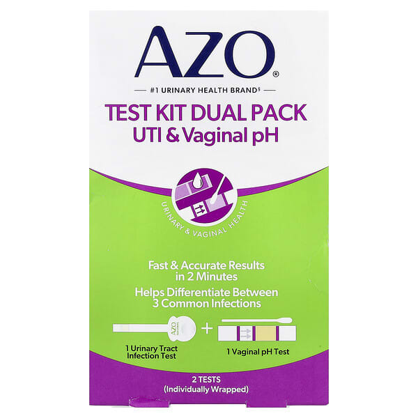 AZO, UTI & vaginale pH-testkit, 2-delige set