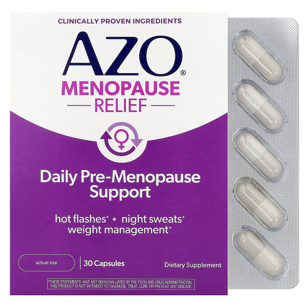 AZO Menopause Relief, 30 Capsules