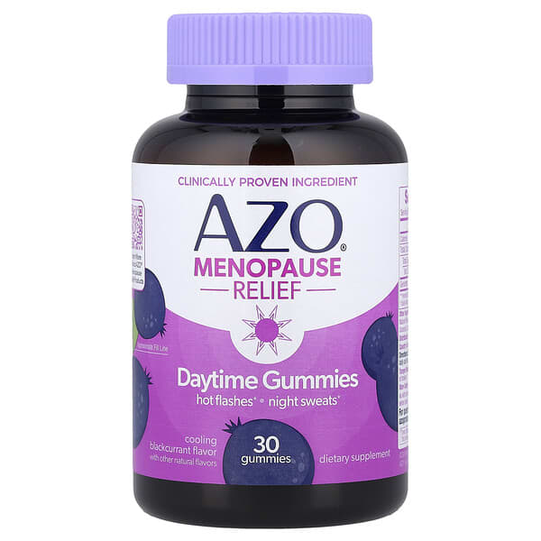 Menopause Relief, Daytime Gummies, Cooling Blackcurrant, 30 Gummies