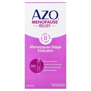 أزو‏, تخفيف انقطاع الطمث ، مؤشر لمرحلة انقطاع الطمث ، 5 اختبارات للهرمون المنشط للجنين