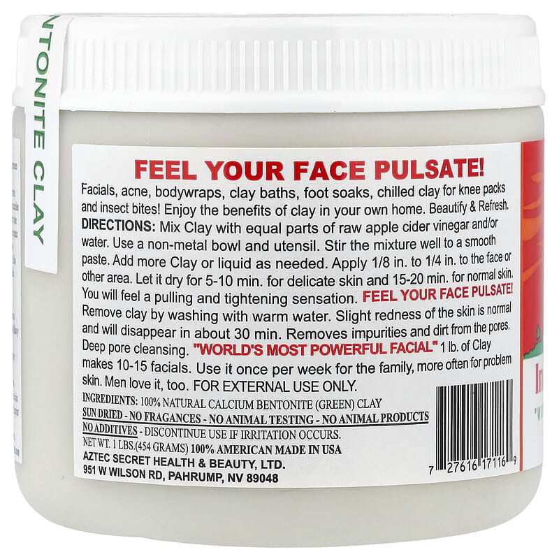 Indian Healing Clay, 454 g (1 lb)