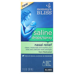 Mommy's Bliss, Saline Drops/Spray Nasal Relief, All Ages, 1 fl oz (30 ml)