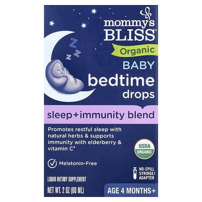 Mommy's Bliss, Organic Baby Bedtime Drops, 4 Months+, 2 fl oz (60 ml)