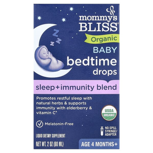 Mommy's Bliss Organic Baby Bedtime Drops, Age 4 Months+, 2 oz (60 ml)