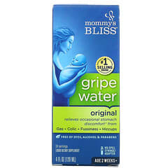 Mommy's Bliss‏, Gripe Water לטיפול בכאבי בטן, מקורי, לגיל שבועיים ומעלה, 120 מ“ל (4 אונקיות נוזל)