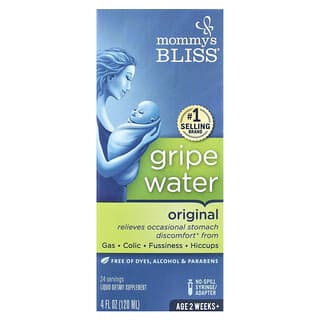 Mommy's Bliss, Gripe Water, Original, dla dzieci w wieku 2 tygodnie+, 120 ml