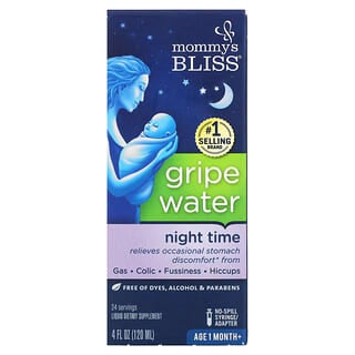 Mommy's Bliss, Nuit paisible, Eau pour coliques, 1 mois et plus, 120 ml