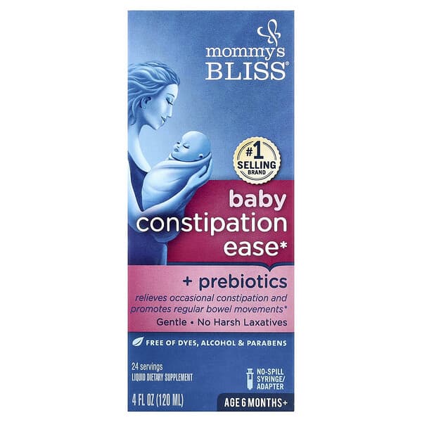 Mommy's Bliss, 아기용 변비 완화제 + 프리바이오틱, 생후 6개월 이상, 120ml(4fl oz)