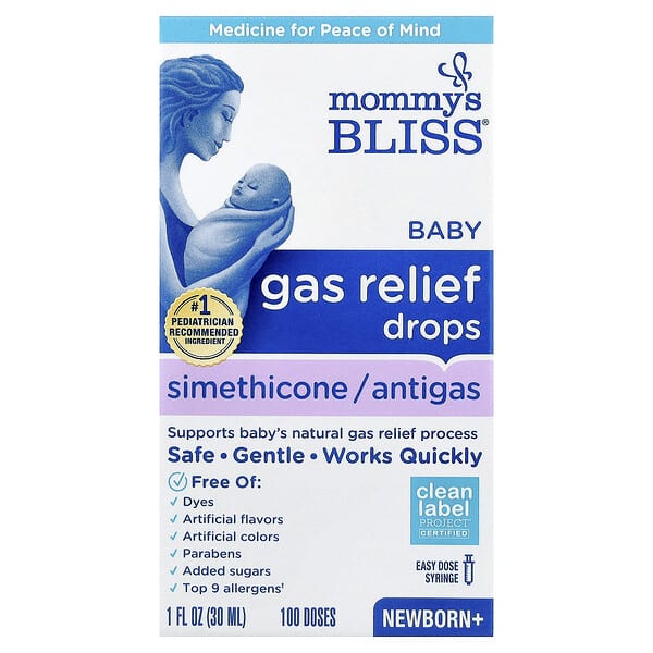 Mommy's Bliss, 베이비 가스 릴리프 드롭, 신생아 및 유아, 30ml(1fl oz)