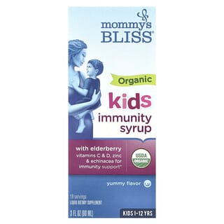 Mommy's Bliss, Sirop de baie de sureau biologique + Immunity Boost, 90 ml