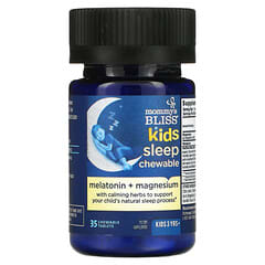 Mommy's Bliss, Kids Sleep Chewable, Melatonin + Magnesium, Kids 3 Yrs+, Natural Grape, 35 Chewable Tablets