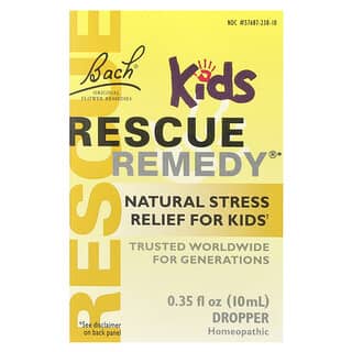 Bach, Rescue Remedy® Dropper Kids, натуральное средство для снятия стресса, 10 мл (0,35 жидк. Унции)