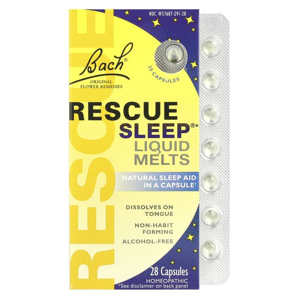 Bach Rescue Sleep® Liquid Melts, 28 Capsules