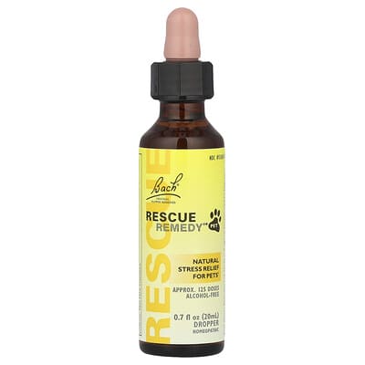 Bach, Original Flower Treatment, Pet Quick Remedy Formula, Natural Stress Relief, 0.7 fl oz (20 ml)