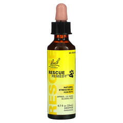 Bach (باش)‏, علاجات متوفرة بخلاصات الزهور الطبيعية، Rescue Remedy للحيوانات الأليفة يخفف التوتر بصورة طبيعية، 0.7 أونصة سائلة (20 مل)