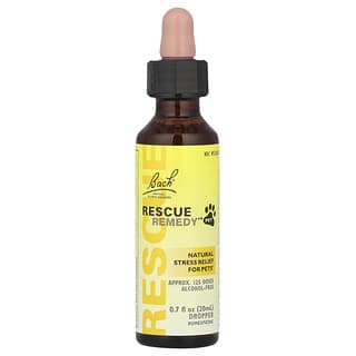 Bach, Remedios originales de flores, Rescue Remedy para mascotas, 0,7 fl oz (20 ml) gotero