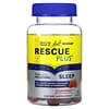 Rescue Plus, סוכריות גומי לשינה, בטעם תות, 5 מ“ג, 60 סוכריות גומי (2.5 מ“ג לכל סוכריית גומי)
