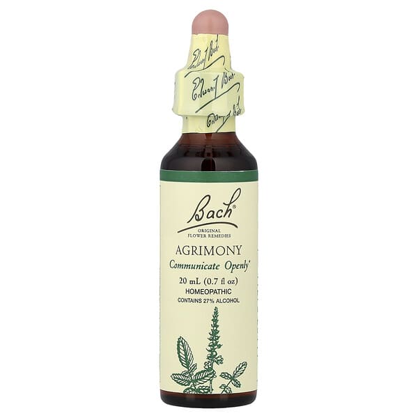 Bach, 오리지널 꽃 요법, 짚신나물, 20ml(0.7fl oz)