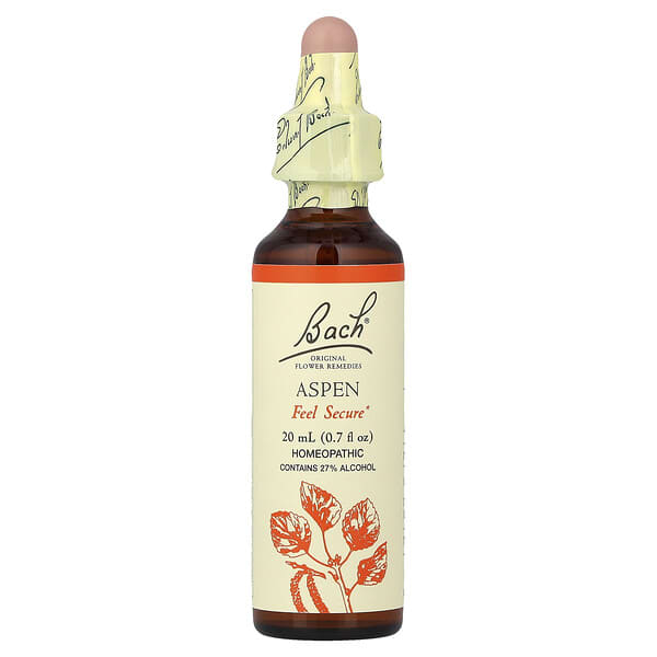 Bach, 오리지널 꽃 요법, 아스펜, 20ml(0.7fl oz)